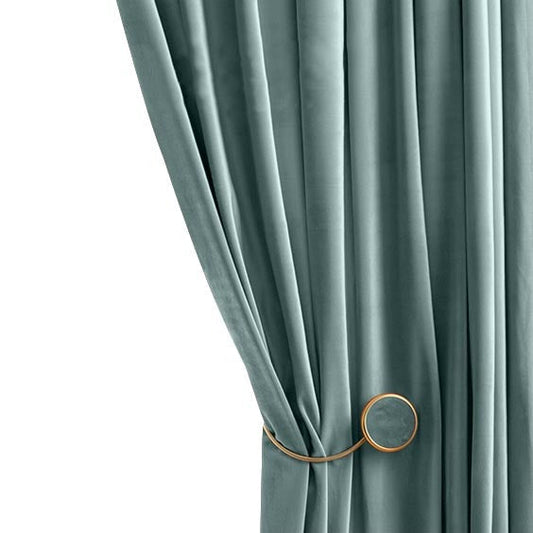 Anyhouz Curtain Cardamom Green Blackout Curtains for Living Room 100cm