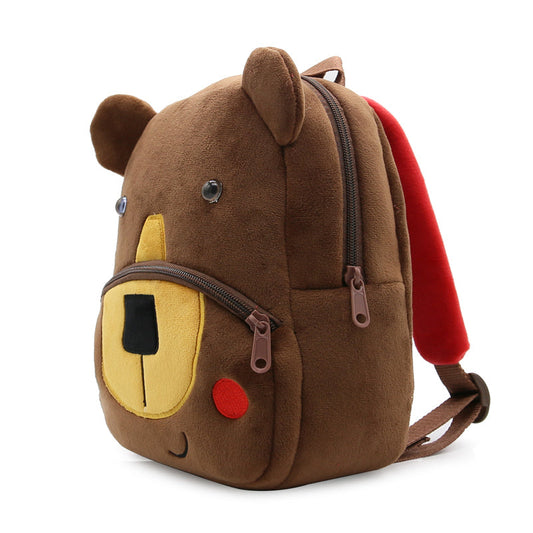 Anykidz 3D Coffee Bear Kids School Backpack