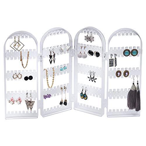 Anyhouz Jewelry Shelf Stand Holder 6 Transparent Fans Panels