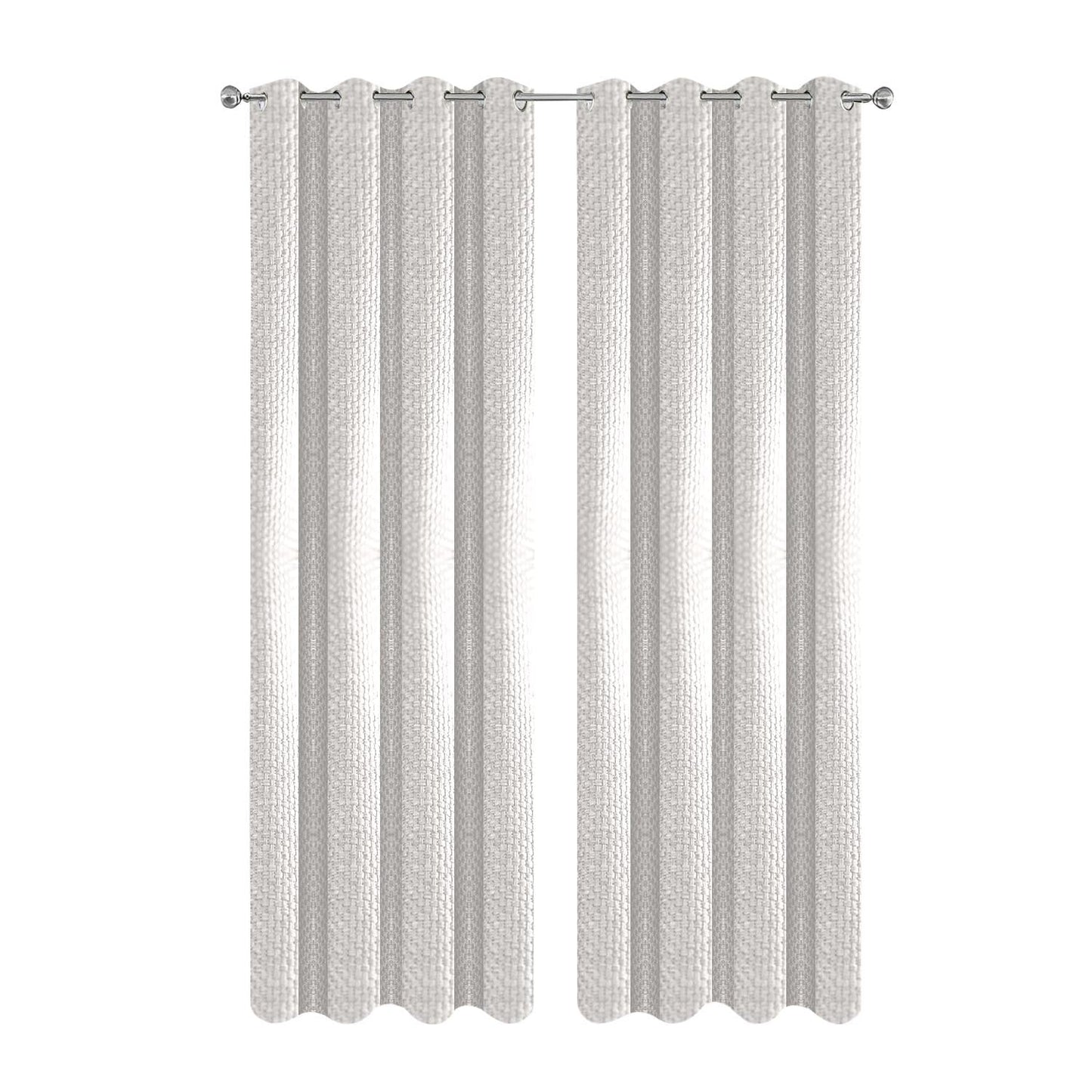 Anyhouz Curtain Beige Modern Luxury Retro Style Texture for Living Room 100cm