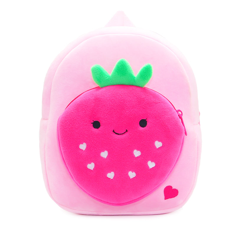 Anykidz 3D Pink Strawberry Kids School Backpack