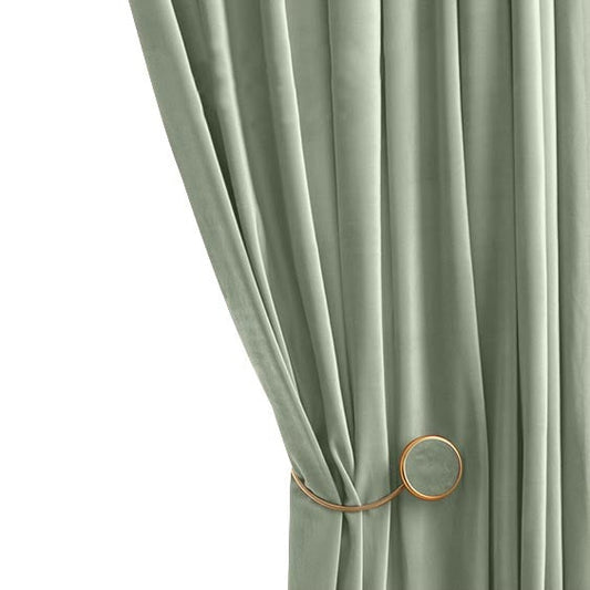 Anyhouz Curtain Green Modern Blackout Curtains for Living Room 100cm