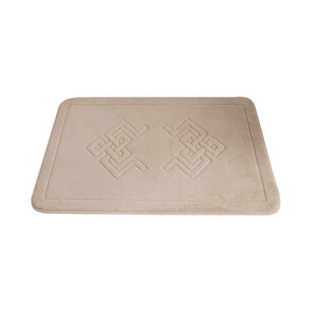 Anyhouz Khaki Pathwork Neo Mat Non-slip Washable Door Floor Mats 40cmx60cm