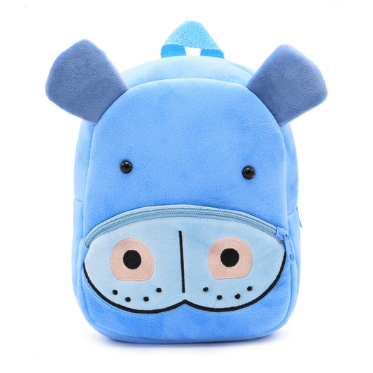 Anykidz 3D Blue Hippo Kids School Backpack