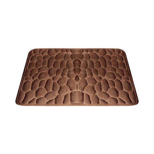 Anyhouz Coffee Cobblestone Design Non-slip Washable Door Floor Mats 50X80cm