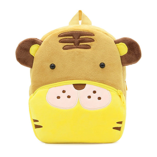Anykidz 3D Brown Tiger  Kids School Backpack