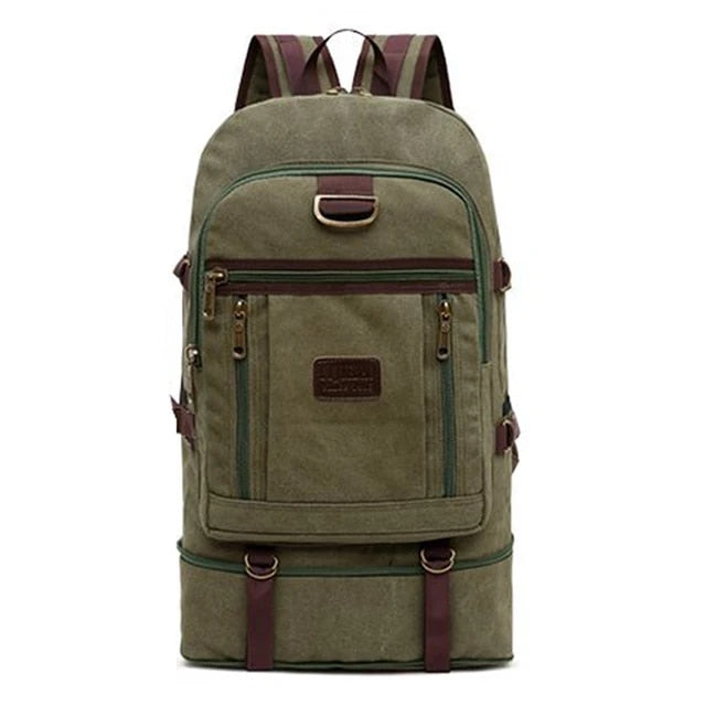 Anypack Backpack Army Green Travel Mountaineering Bag 60 Liters