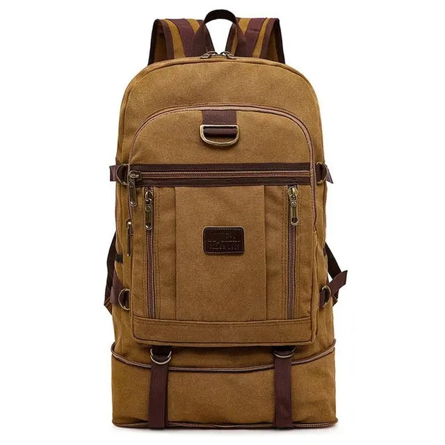 Anypack Backpack Brown Travel Bag 60 Liters