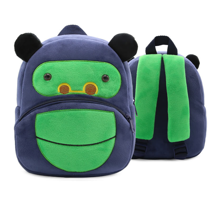 Anykidz 3D Navy Blue Chimpanzees Kids School Backpack