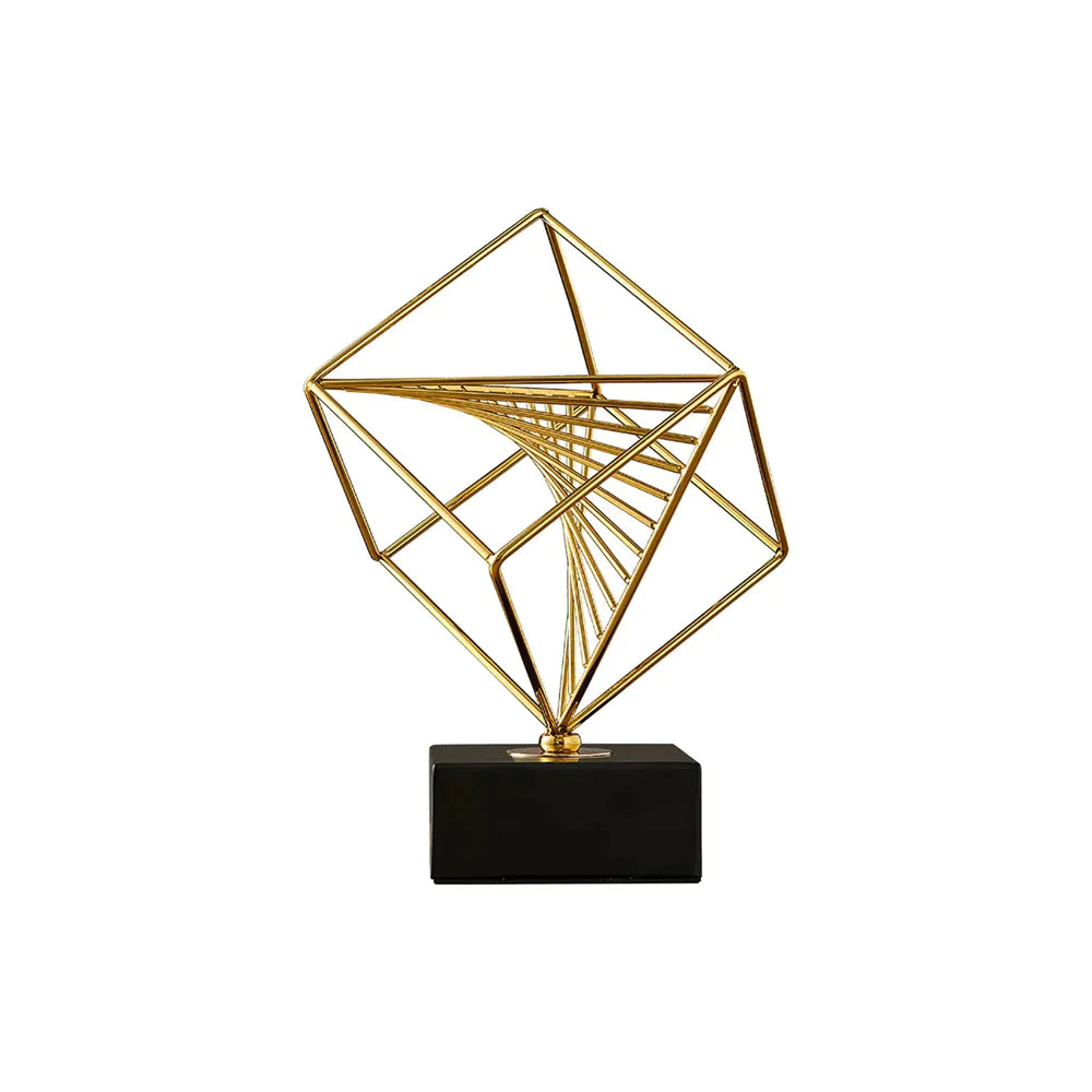 Anyhouz Tabletop Rubik Cube Home Decor Marble Base 31cm
