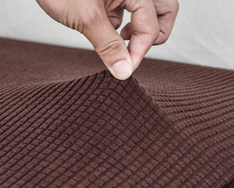 Anypillow Pillowcase 45X45Cm Coffee Polyester Thick Stretchable Cushion For Living Room