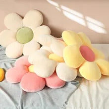 Anyseat Plush Pillow Light Pink Five Petal Flower Shape Stuffed Soft Pillow Seat Cushion Room Decor 50cm