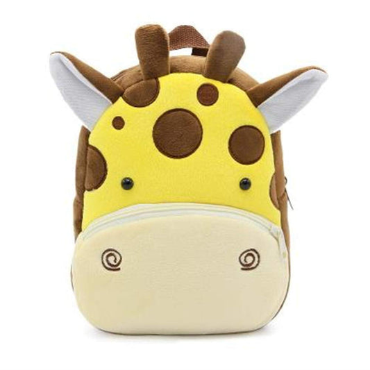 Anykidz 3D Dark Brown Giraffe Kids School Backpack