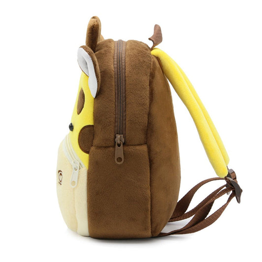 Anykidz 3D Dark Brown Giraffe Kids School Backpack