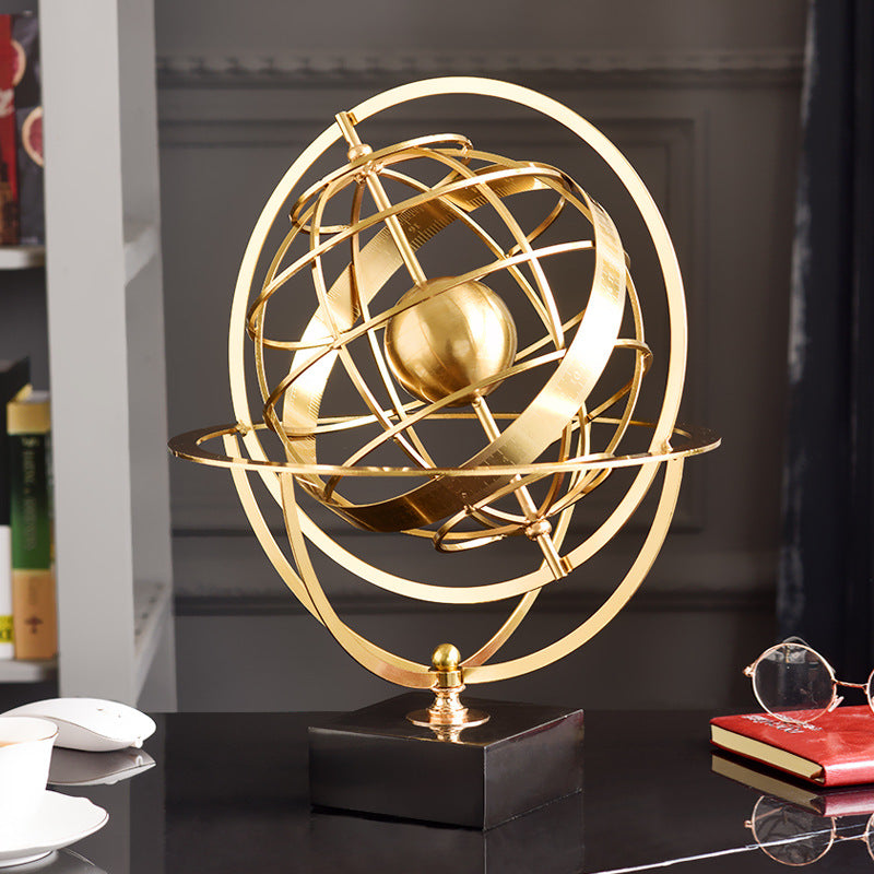 Anyhouz 37.5cm Globe Round Tabletop Home Decor