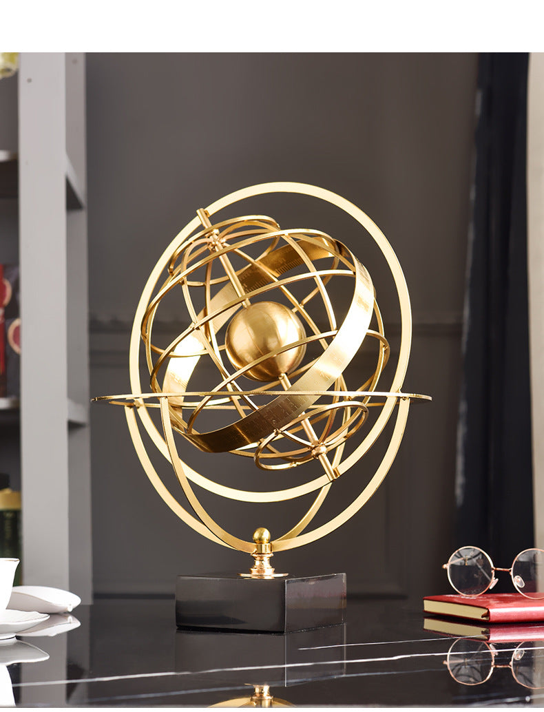 Anyhouz 37.5cm Globe Round Tabletop Home Decor