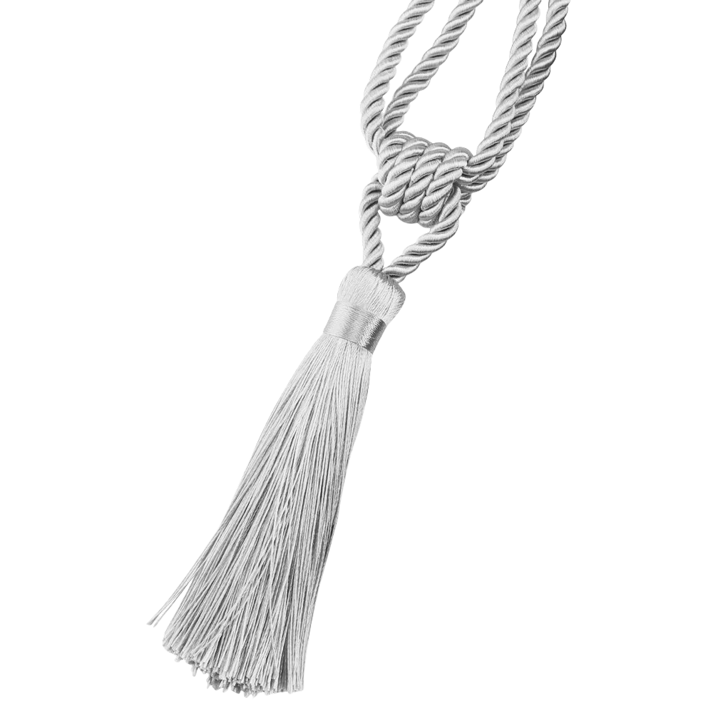 Anyhouz Curtain Tie Silver Handmade Tassel Curtain Tieback