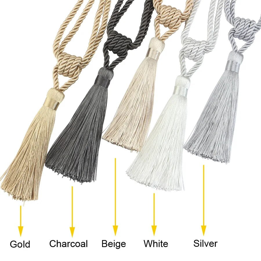 Anyhouz Curtain Tie Beige Handmade Tassel