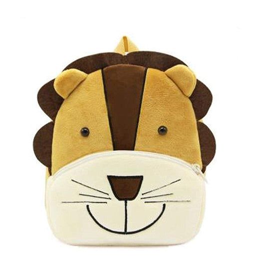 Anykidz 3D Brown Lion Kids School Backpack