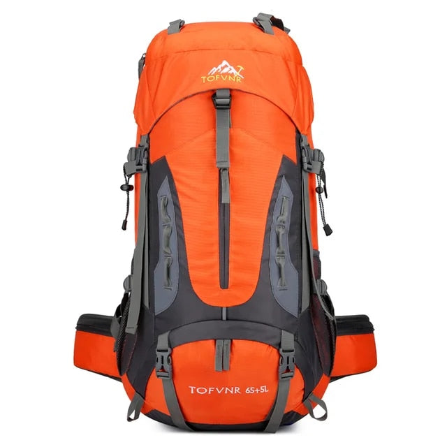 Anypack Backpack Orange Travel Bag 65L Large