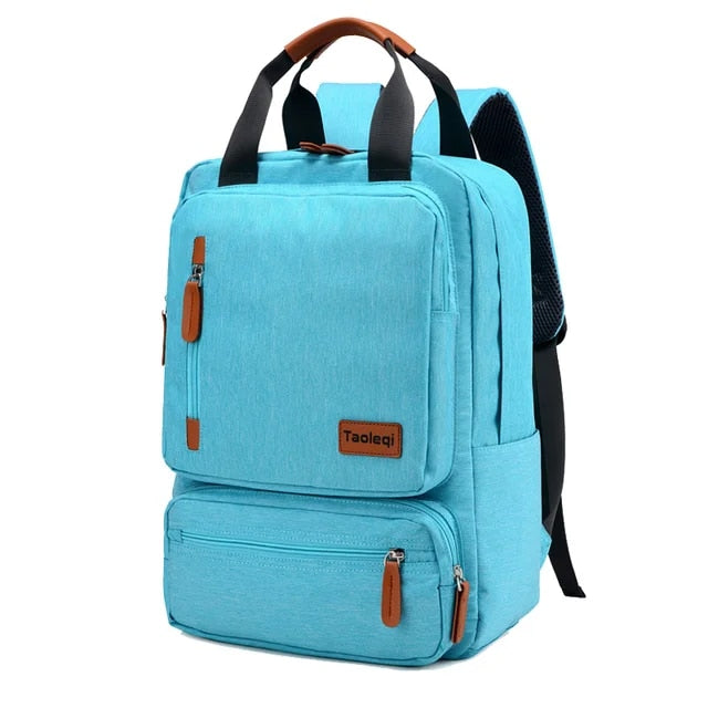 Anypack Backpack Light Blue Computer Backpack Light 15 inch Laptop Bag
