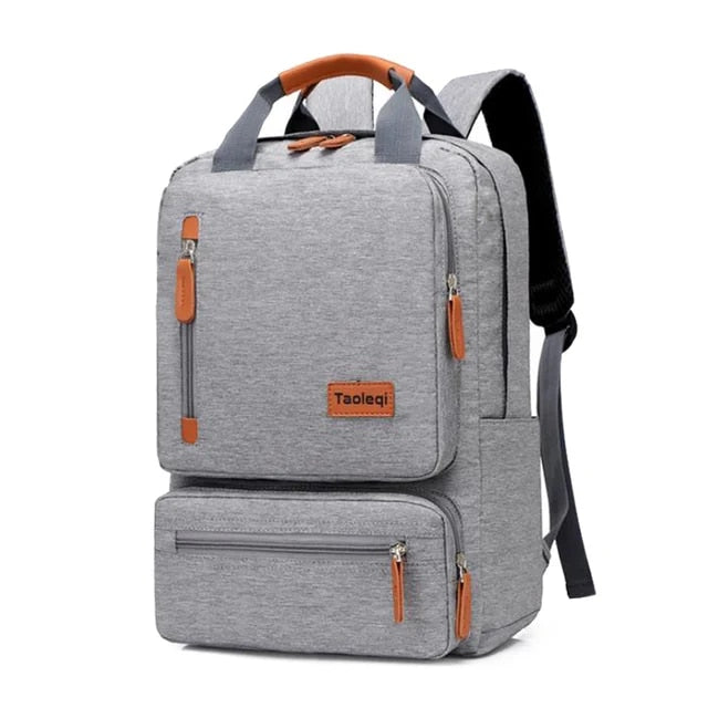 Anypack Backpack Light Grey Computer Backpack Light 15 inch Laptop Bag