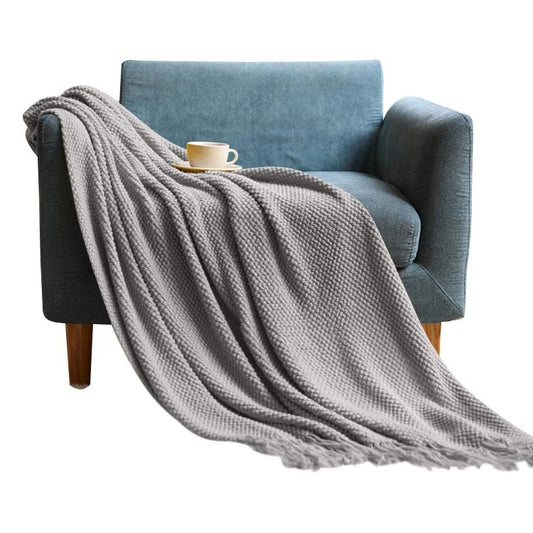 Anyhouz Light Gray Throw Blanket 127*172cm