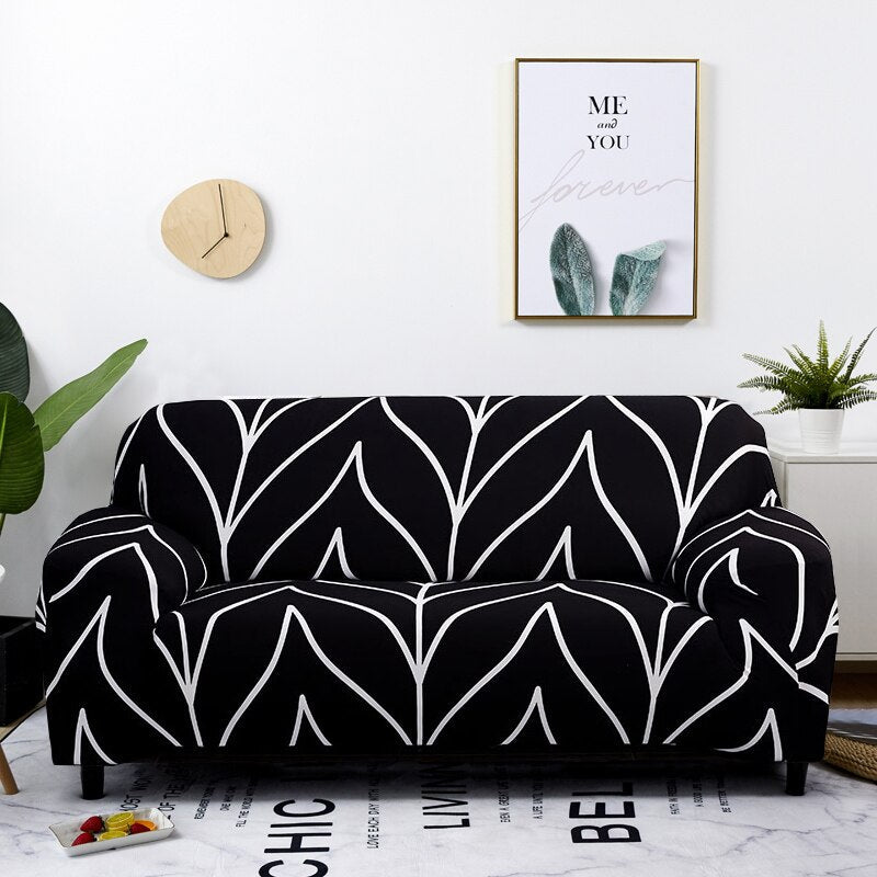 Anyseat Sofa Cover Black Style 4 Seater