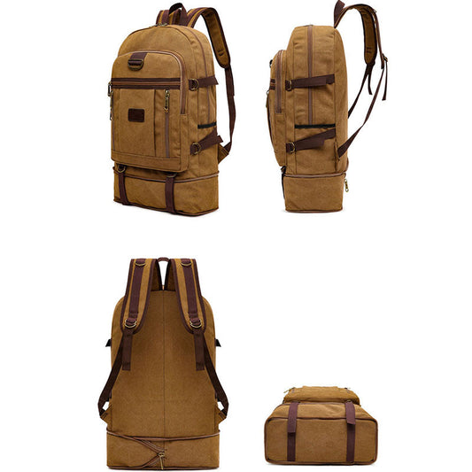 Anypack Backpack Khaki Travel Bag 60 Liters