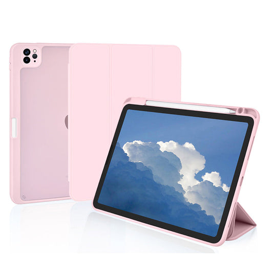 Anymob iPad Case Pink Acrylic Magnetic Split Case  Leather w/ Pen Slot For iPad Air3 (10.5) 2019