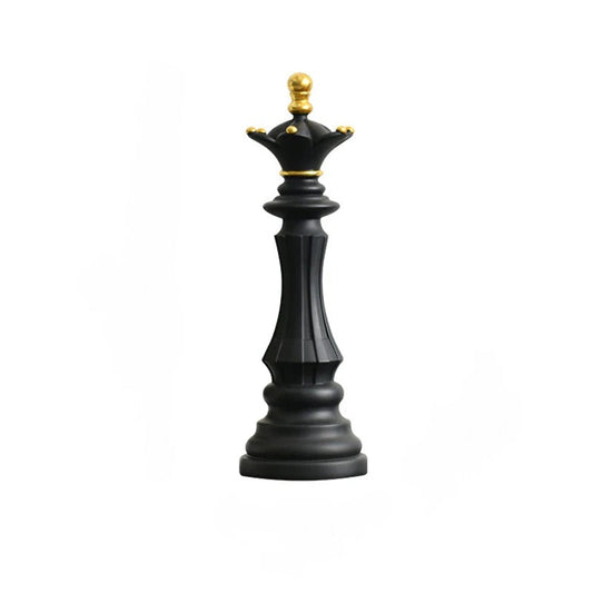 Anyhouz Home Figurine Chess Piece Black Queen Medium Resin