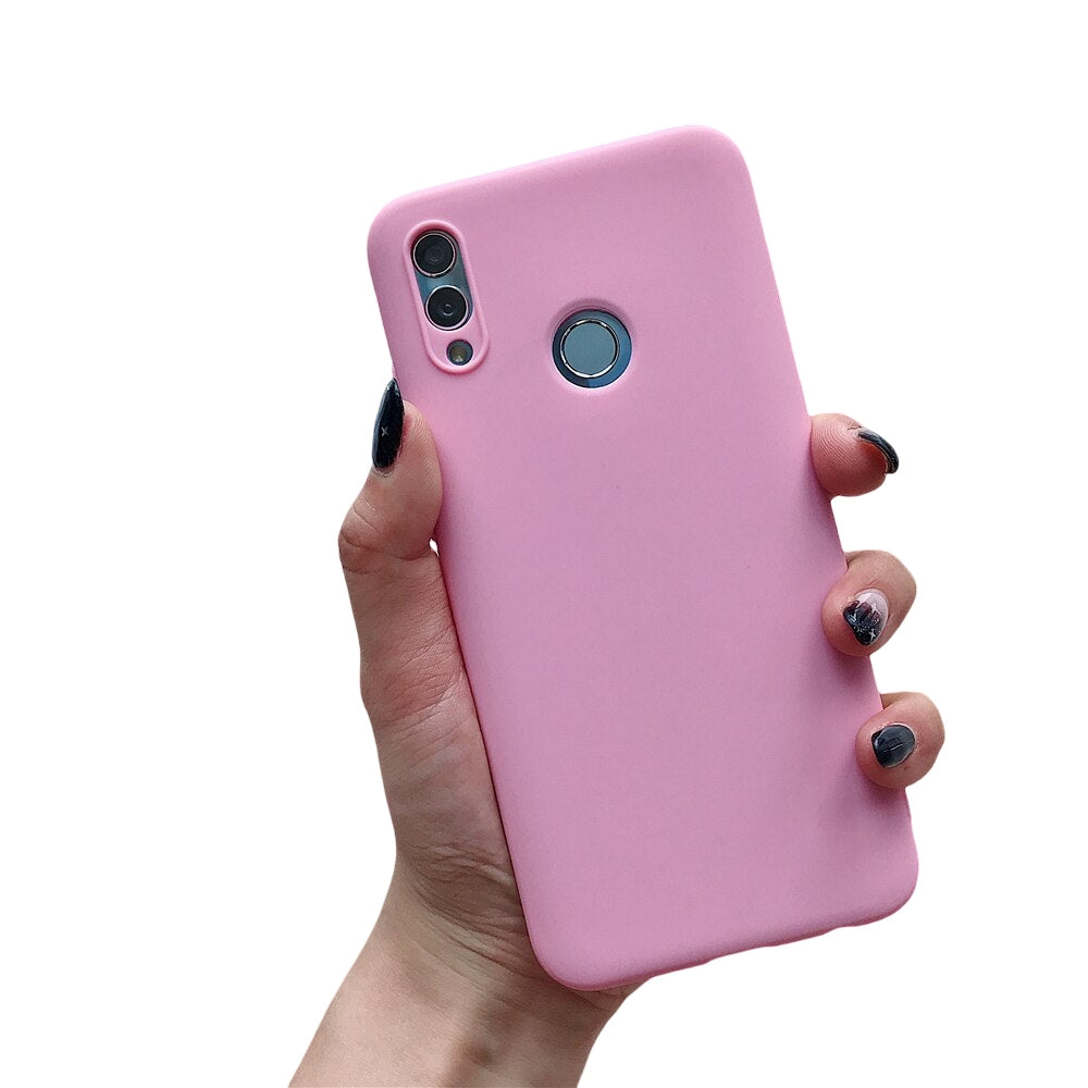 Anymob Huawei Hot Pink Candy Colored Jelly Silicone Mobile Phone Protective Case