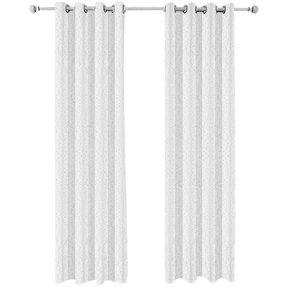 Anyhouz Curtain White Modern Luxury Retro Style Texture for Living Room 100cm