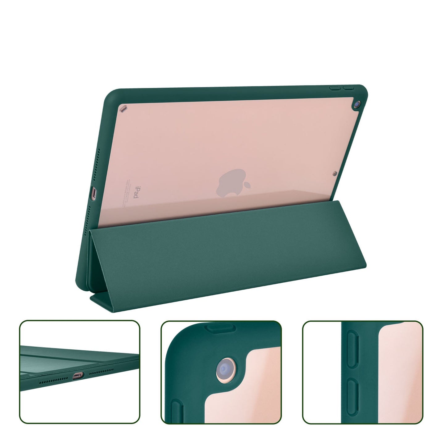 Anymob iPad Case Light Green Acrylic Split Magnetic Case w/ Pen Slot For iPad mini6(8.3)2021