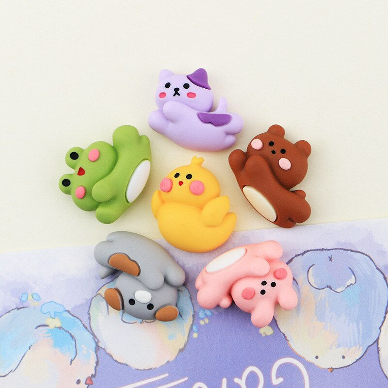 Anykidz 6pcs Little Blush Flying Animal Design Shoe Charm Accessories Jeans Clogs Pendant Pin Designer Ornament Jibbitz for Crocs