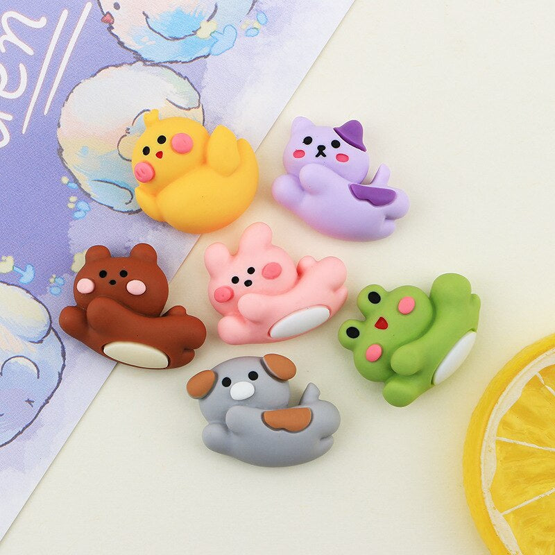 Anykidz 6pcs Little Blush Flying Animal Design Shoe Charm Accessories Jeans Clogs Pendant Pin Designer Ornament Jibbitz for Crocs