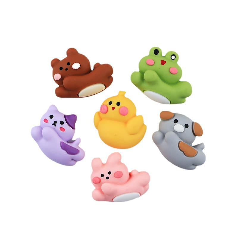 Anykidz 6pcs Little Blush Flying Animal Design Shoe Charm Accessories Jeans Clogs Pendant Pin Designer Ornament Jibbitz for Crocs