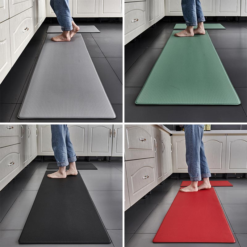 Anyhouz Grey Non-slip Washable Door Floor Mats 45cmx75cm