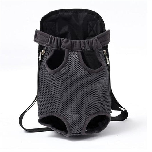 AnyWags Black Portable Dog Carrier with Breathable Hands-Free Pet Mesh and Strap Backpack 34cm