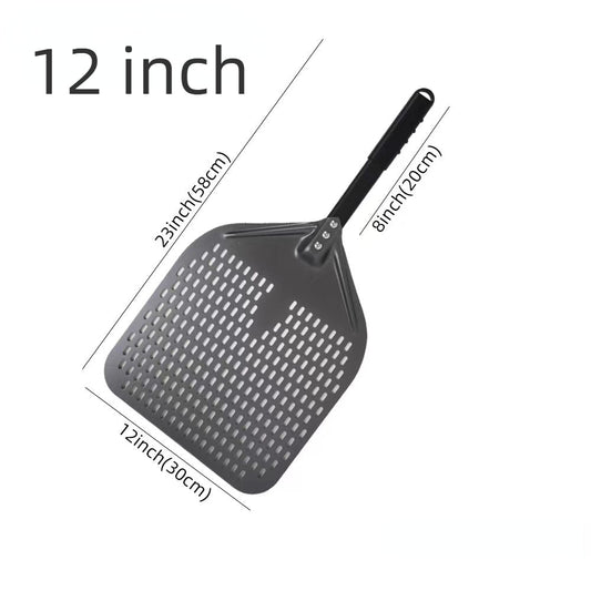 Anygleam Pizza Shovel 30 cm x 58cm Dark Grey for Perforated Peel