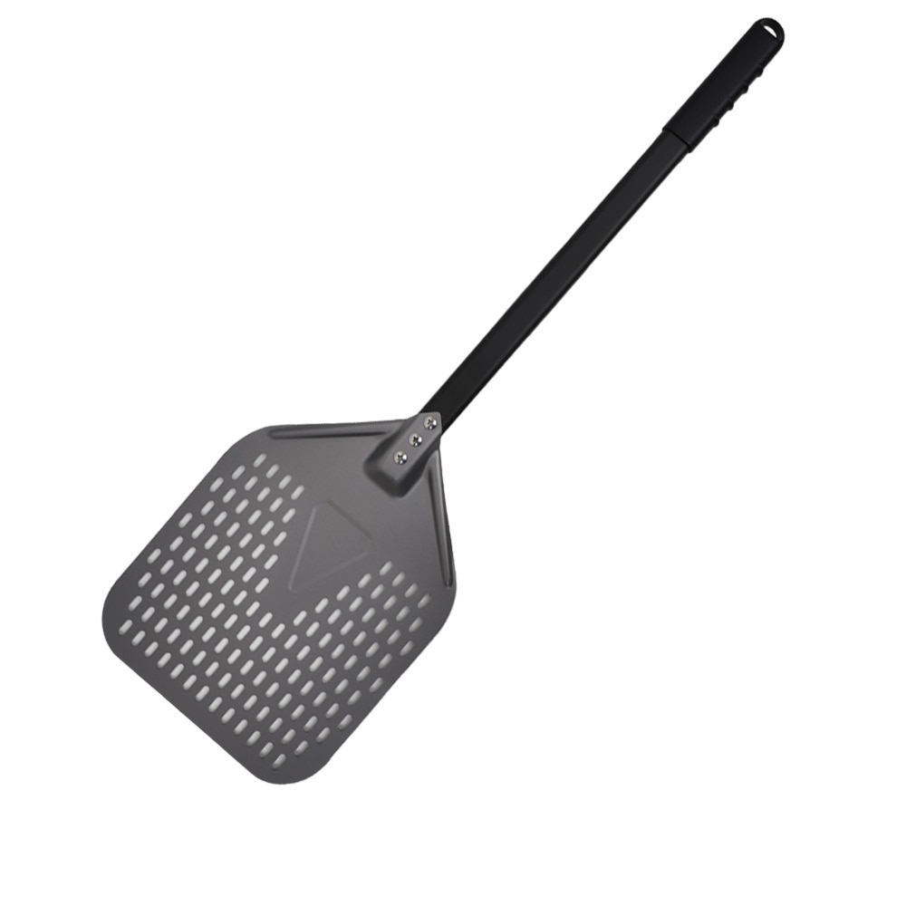 Anygleam Pizza Shovel 25cm X 106cm Dark Grey for Perforated Peel