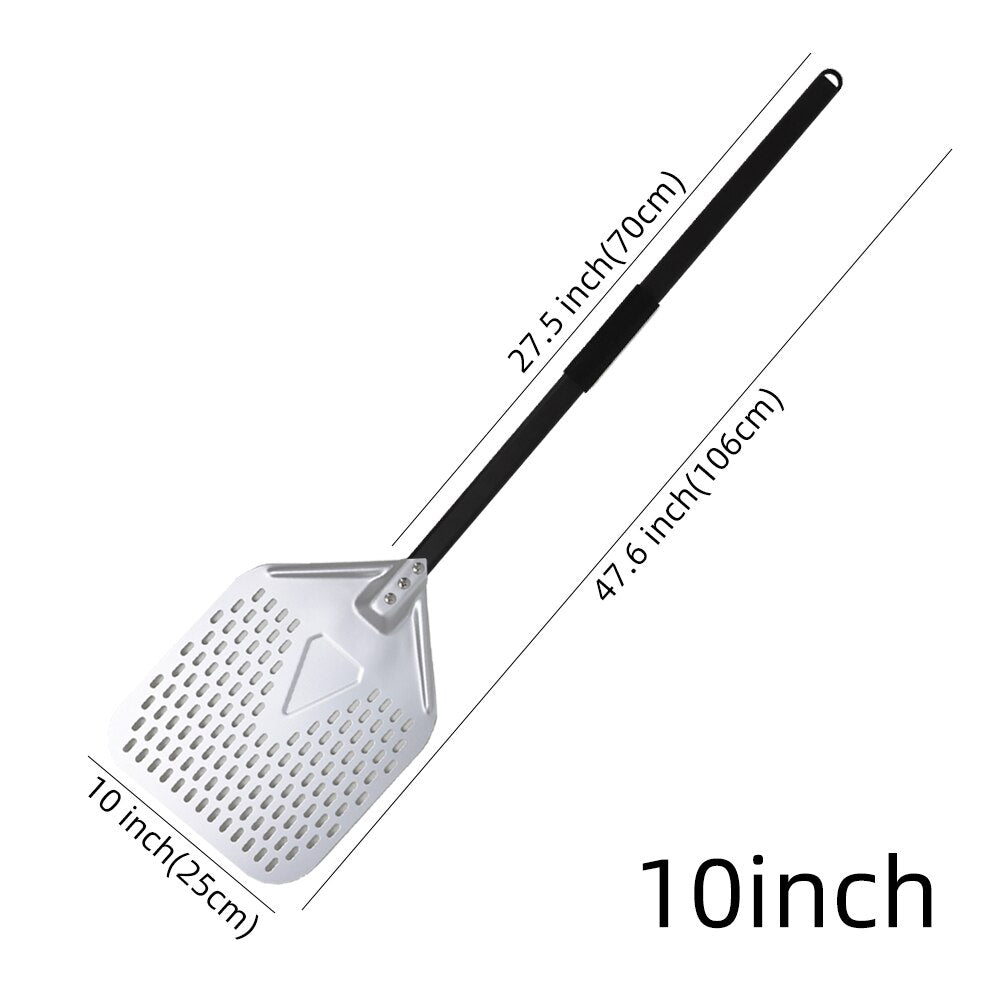 Anygleam Pizza Shovel 25cm X 106cm Silver for Perforated Peel