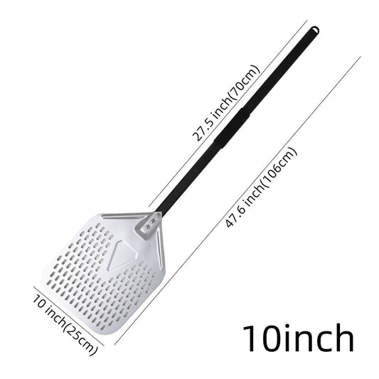 Anygleam Pizza Shovel 25cm X 106cm Silver for Perforated Peel