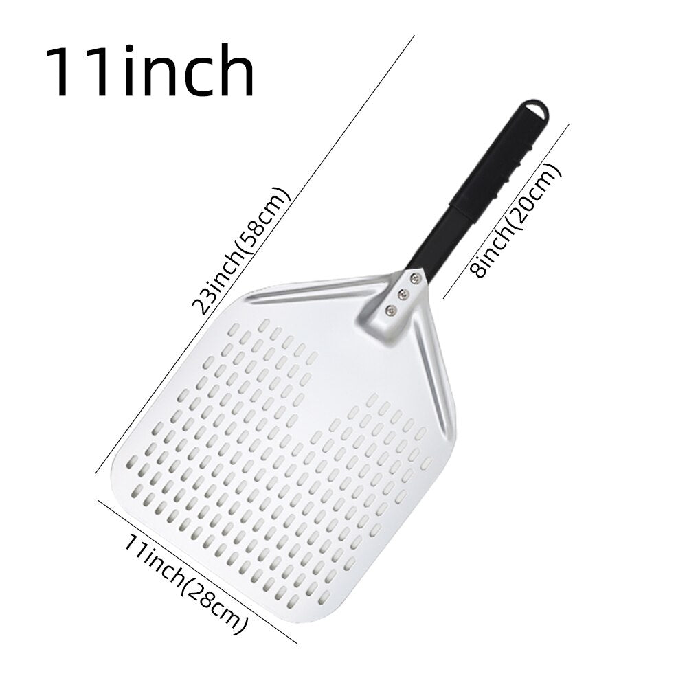 Anygleam Pizza Shovel 28cm X 58cm Silver for Perforated Peel