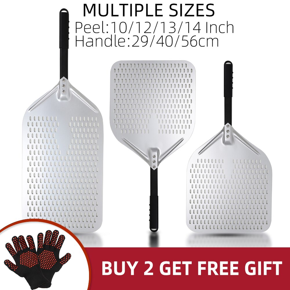 Anygleam Pizza Shovel 28cm X 58cm Silver for Perforated Peel