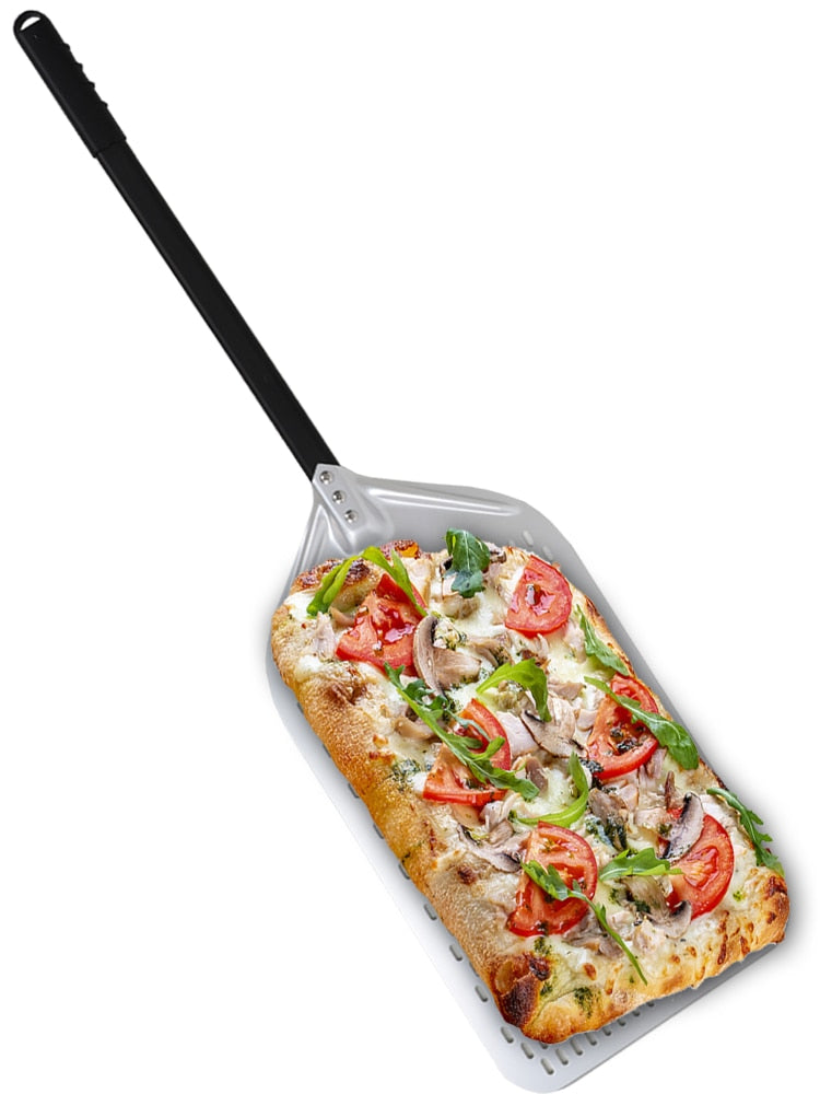 Anygleam Pizza Shovel 25cm X 106cm Silver for Perforated Peel