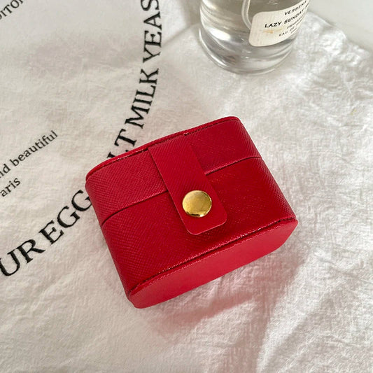 Anyhouz Jewelry Storage Mini Ring Box Portable 1pc Red