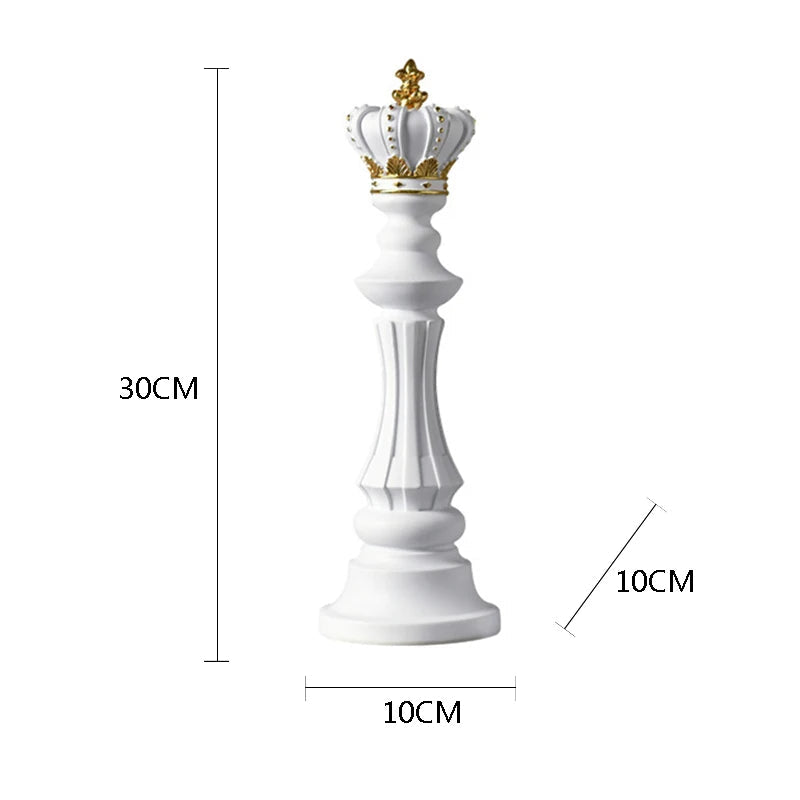 Anyhouz Home Figurine Chess Piece White King Medium Resin