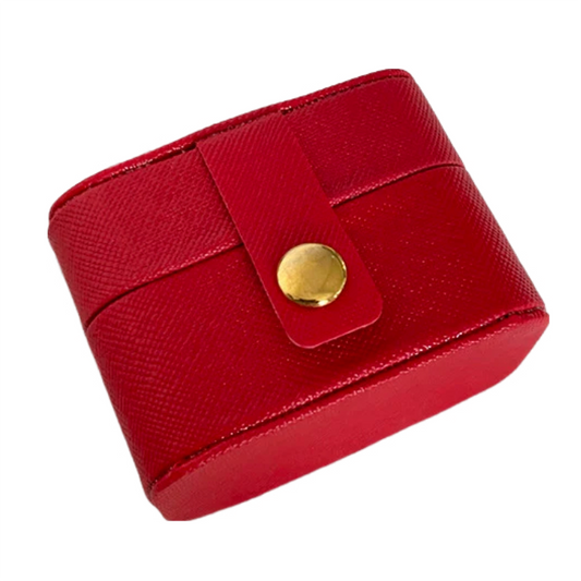 Anyhouz Jewelry Storage Mini Ring Box Portable 1pc Red