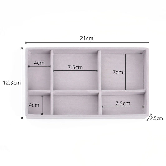 Anyhouz Jewelry Storage Grey Design D Display Tray Drawer Storage